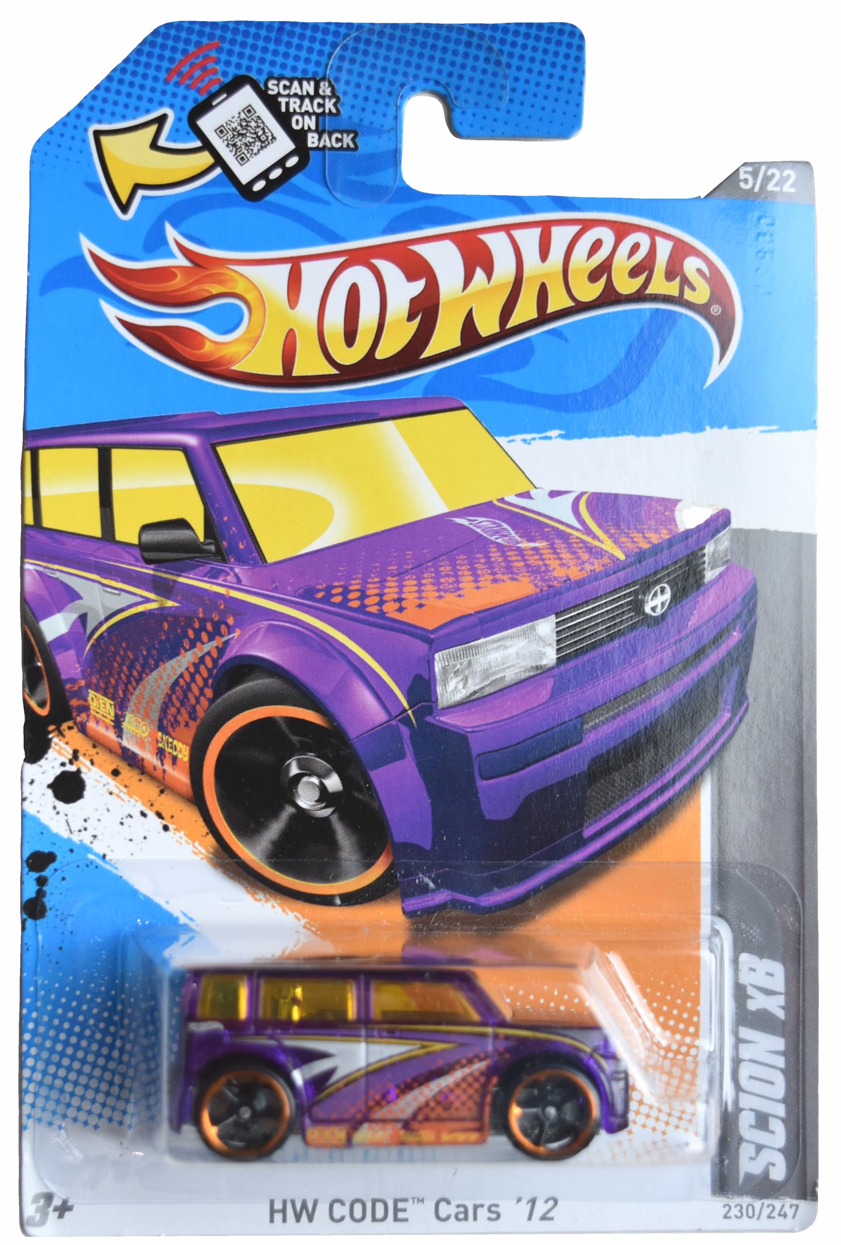 Amazon.com: Hot Wheels Scion xB, HW Code Cars '12 5/22 [Purple